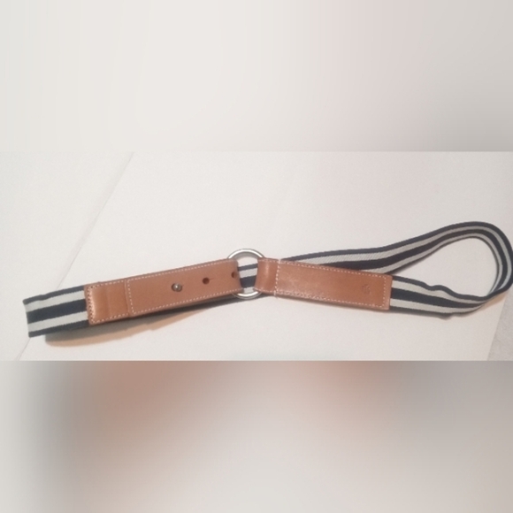 Lauren Ralph Lauren Stretch Belt With Leather Bend Back Buckle XL RARE Women's - Picture 5 of 10